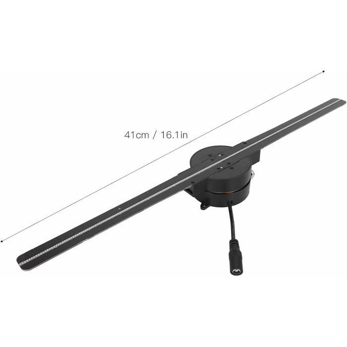 3D-Hologramm-Ventilator – STAMPED – 224 LEDs – 3D-Effekte – Integriertes WLAN – 2000 x 224 Pixel Auflösung – Tragbar