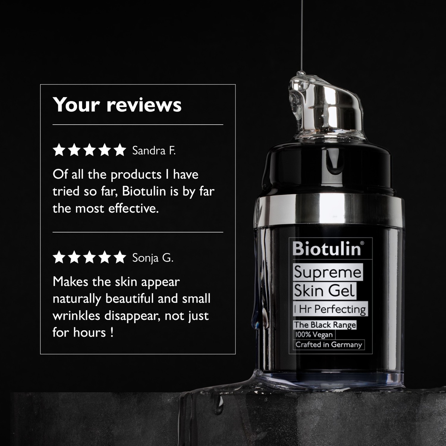 Biotulin Supreme krémový gél na tvár - 15 ml