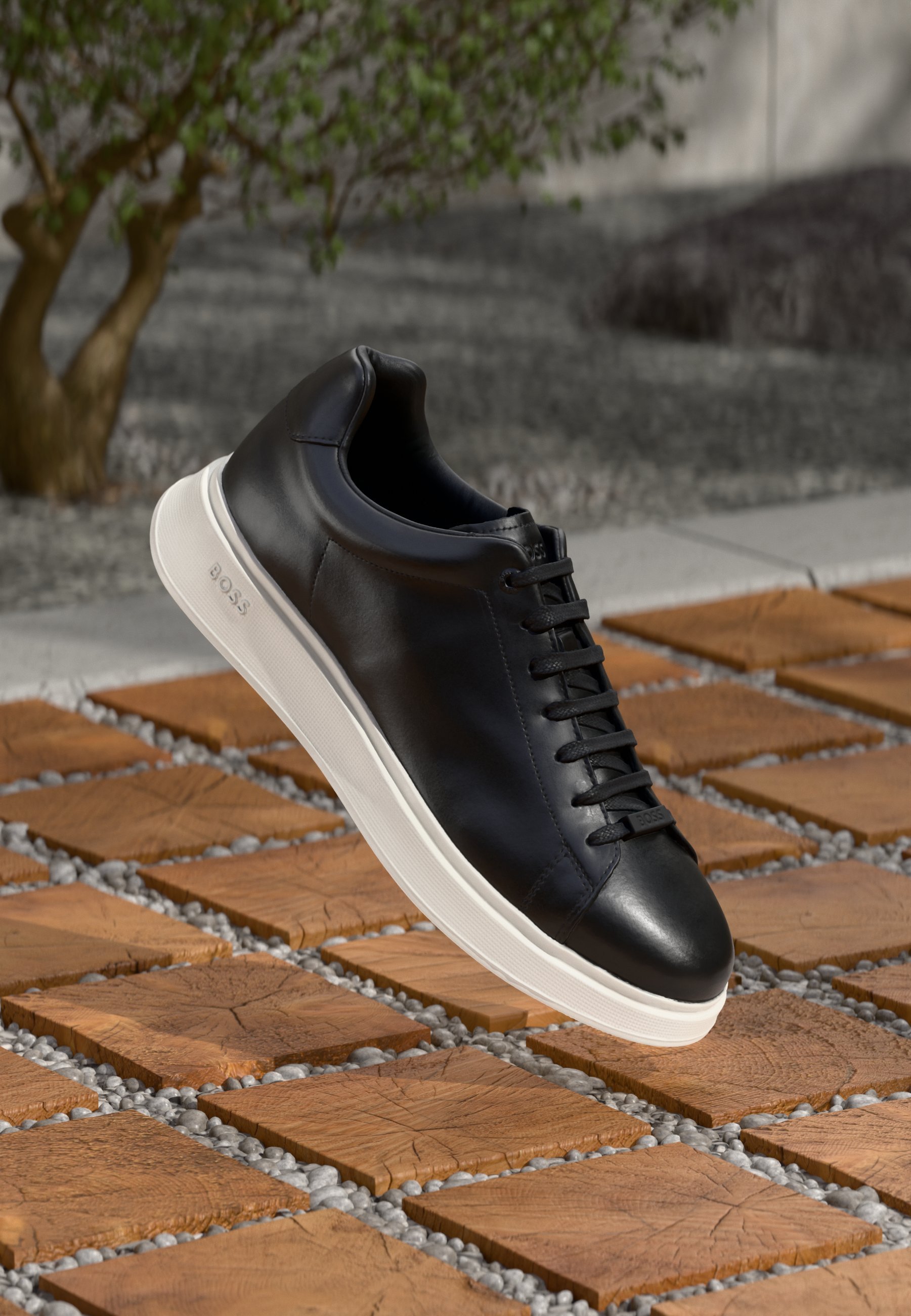 BOSS BULTON RUNN - Sneakers - zwart