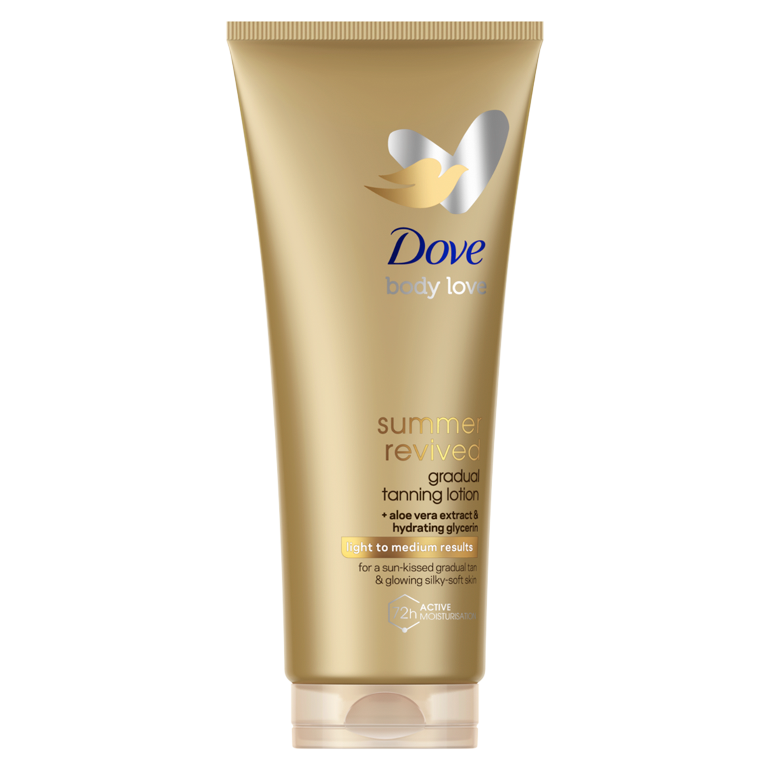 Dove pašiedeguma ķermeņa losjons gaišai un vidēji tumšai ādai 200 ml Derma Spa