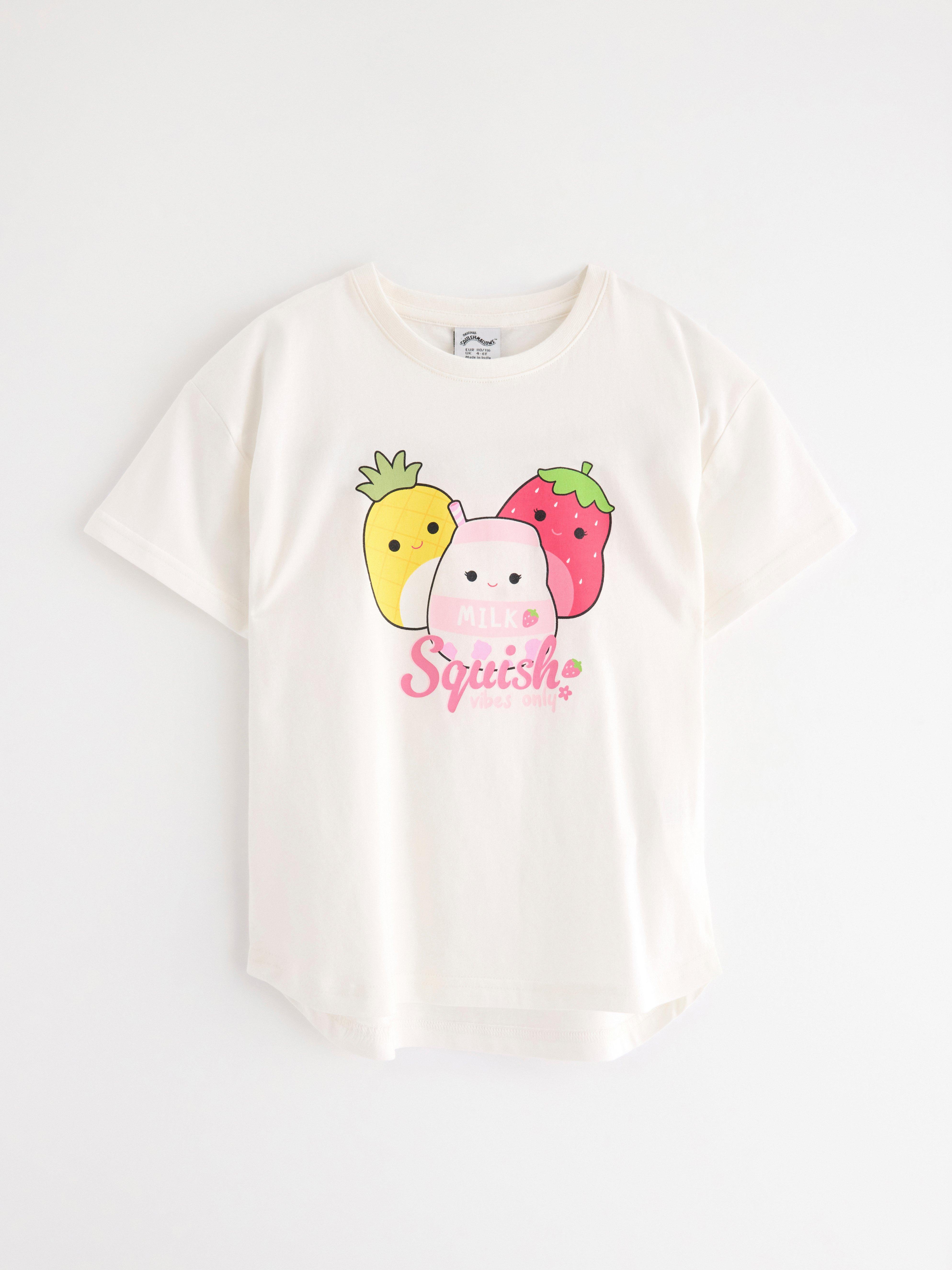 Squishmallows  t-shirt Light Dusty White