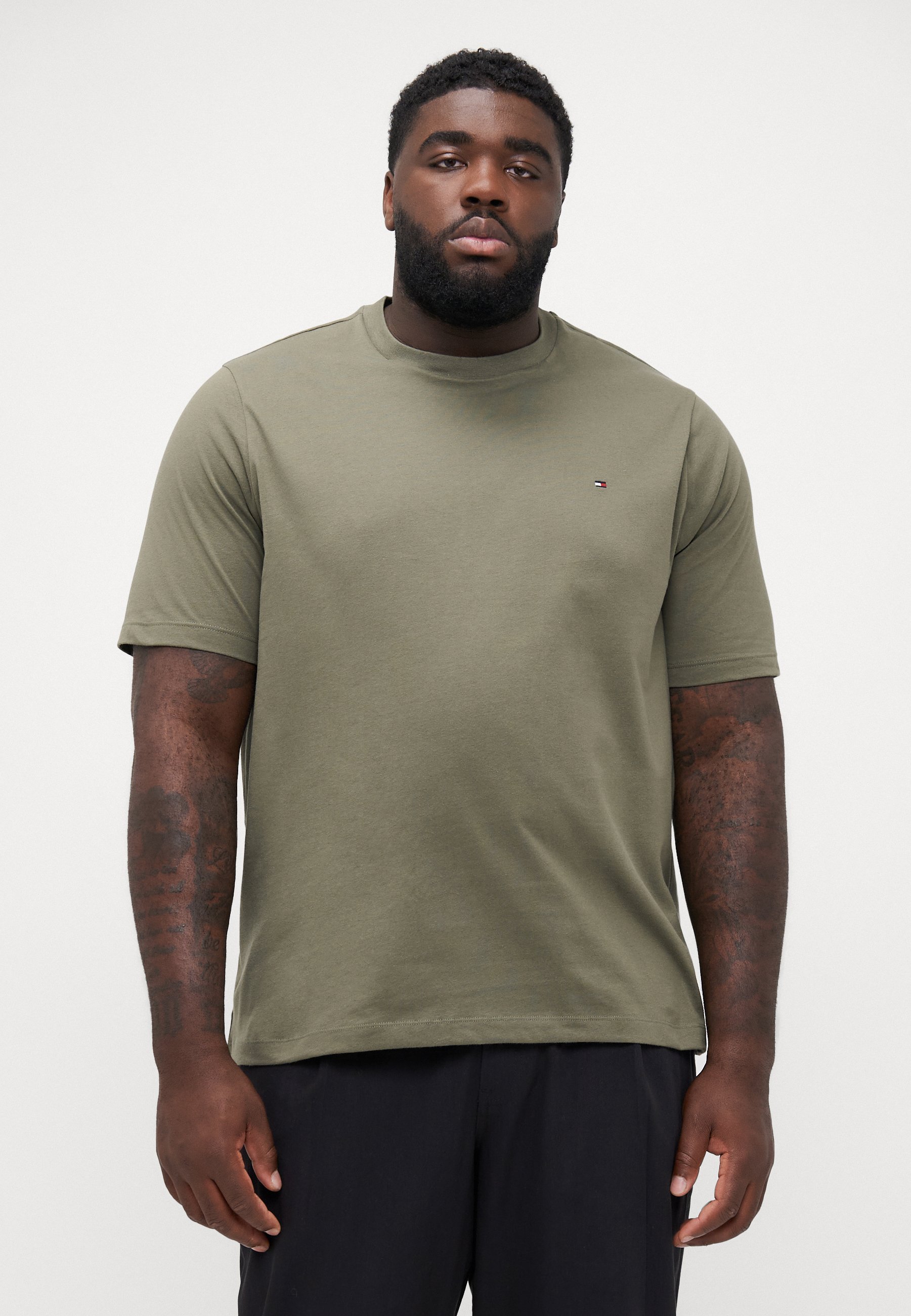 Tommy Hilfiger T-shirt tinta unita stagionale - T-shirt basic - verde