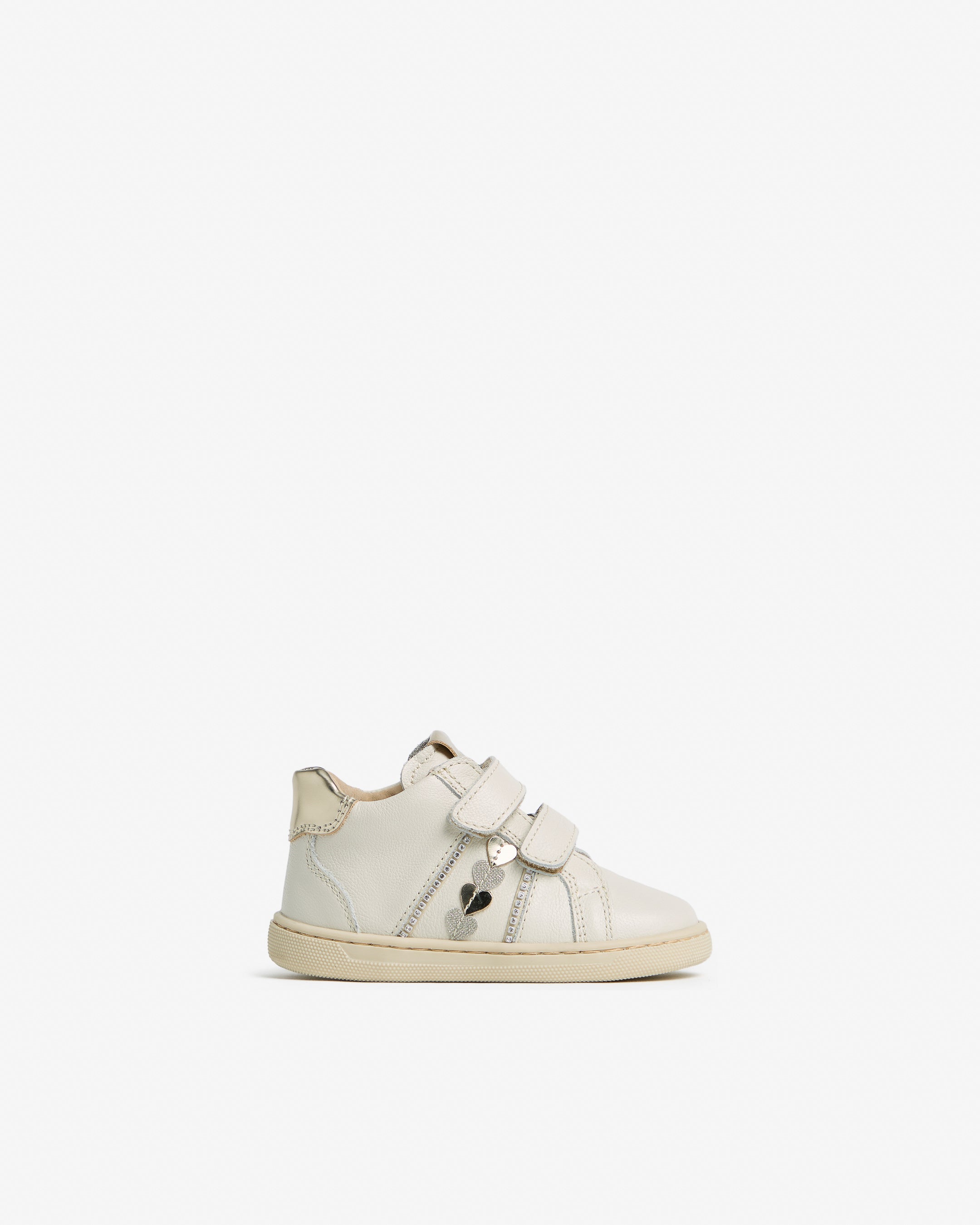 Junior-Sneaker für Mädchen aus Leder und Funktionsmaterial