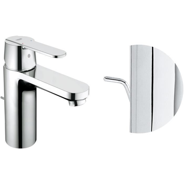 GROHE Get bathroom sink tap, pop-up waste, plug included, water-saving aerator, size M, 23454000