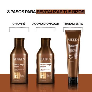 Redken All Soft Mega Curls sjampo for tørt, krøllete og bølgete hår 300 ml