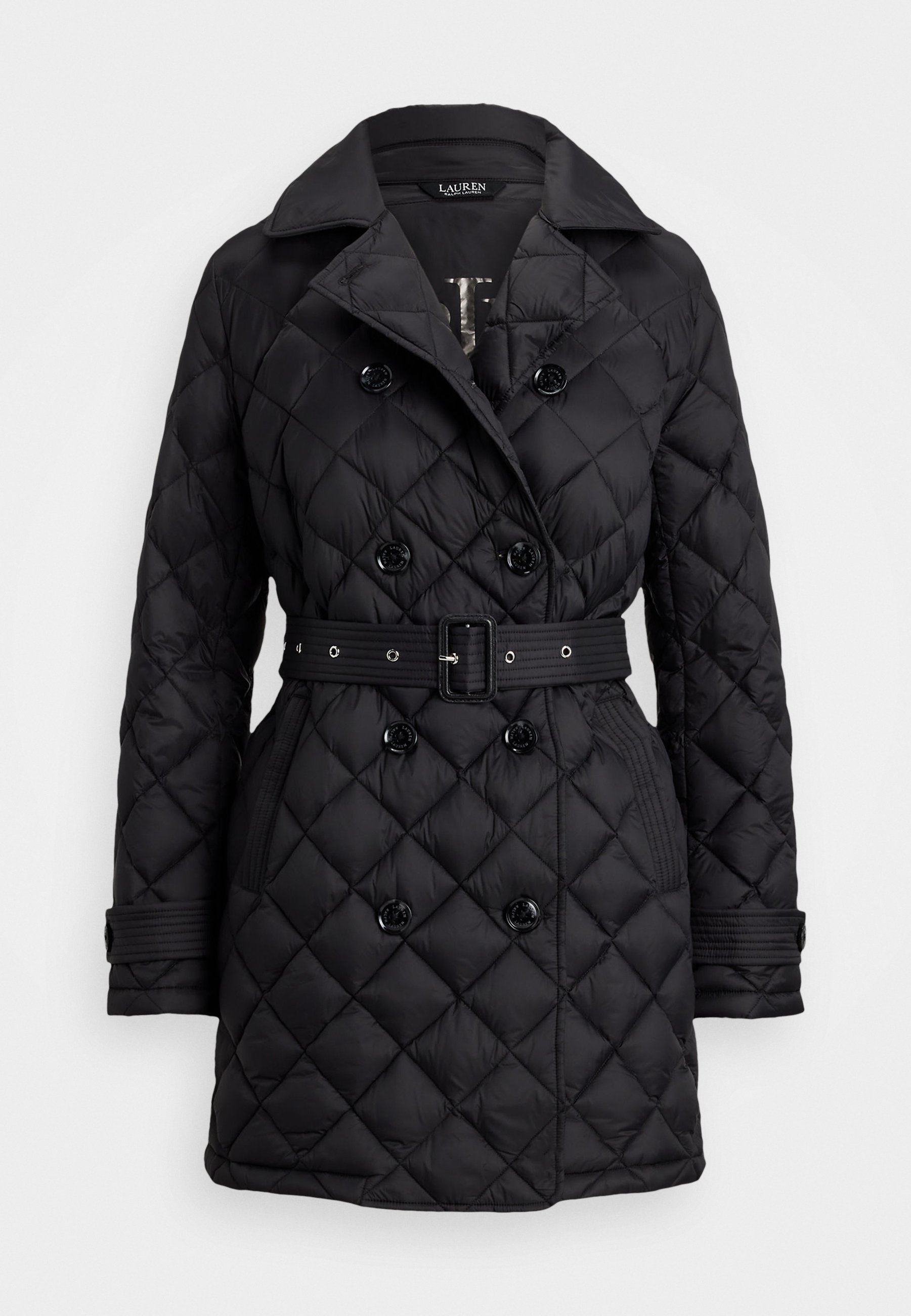 Cappotto trench trapuntato Lauren Ralph Lauren DIAMOND - Cappotto imbottito - nero