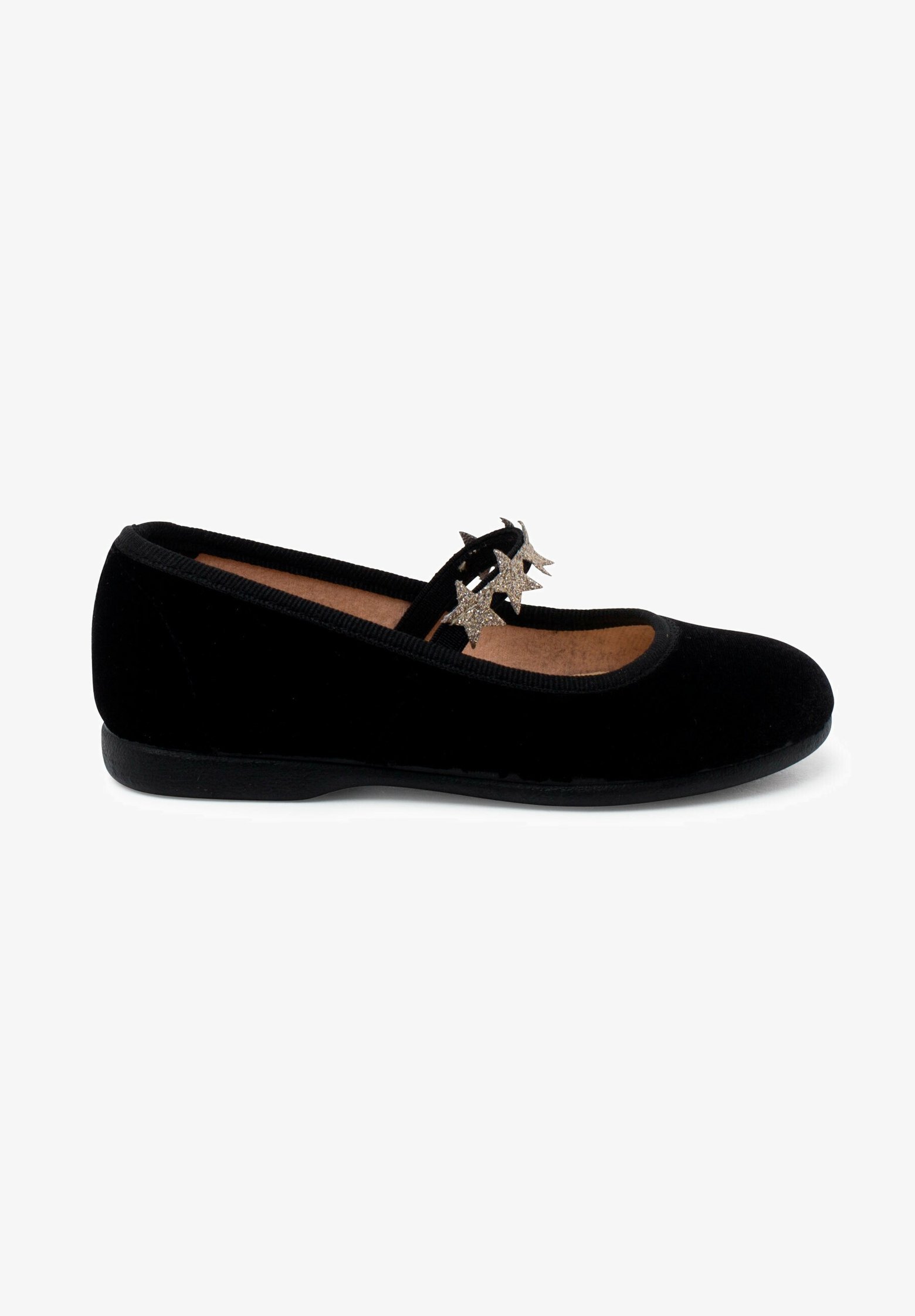 Pisamonas Mary Janes à étoiles élastiques - Chaussures bébé - noires