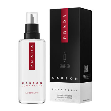Prada Luna Rossa Carbon Eau de Toilette Refill, Miesten hajuveden täyttö, 150 ml