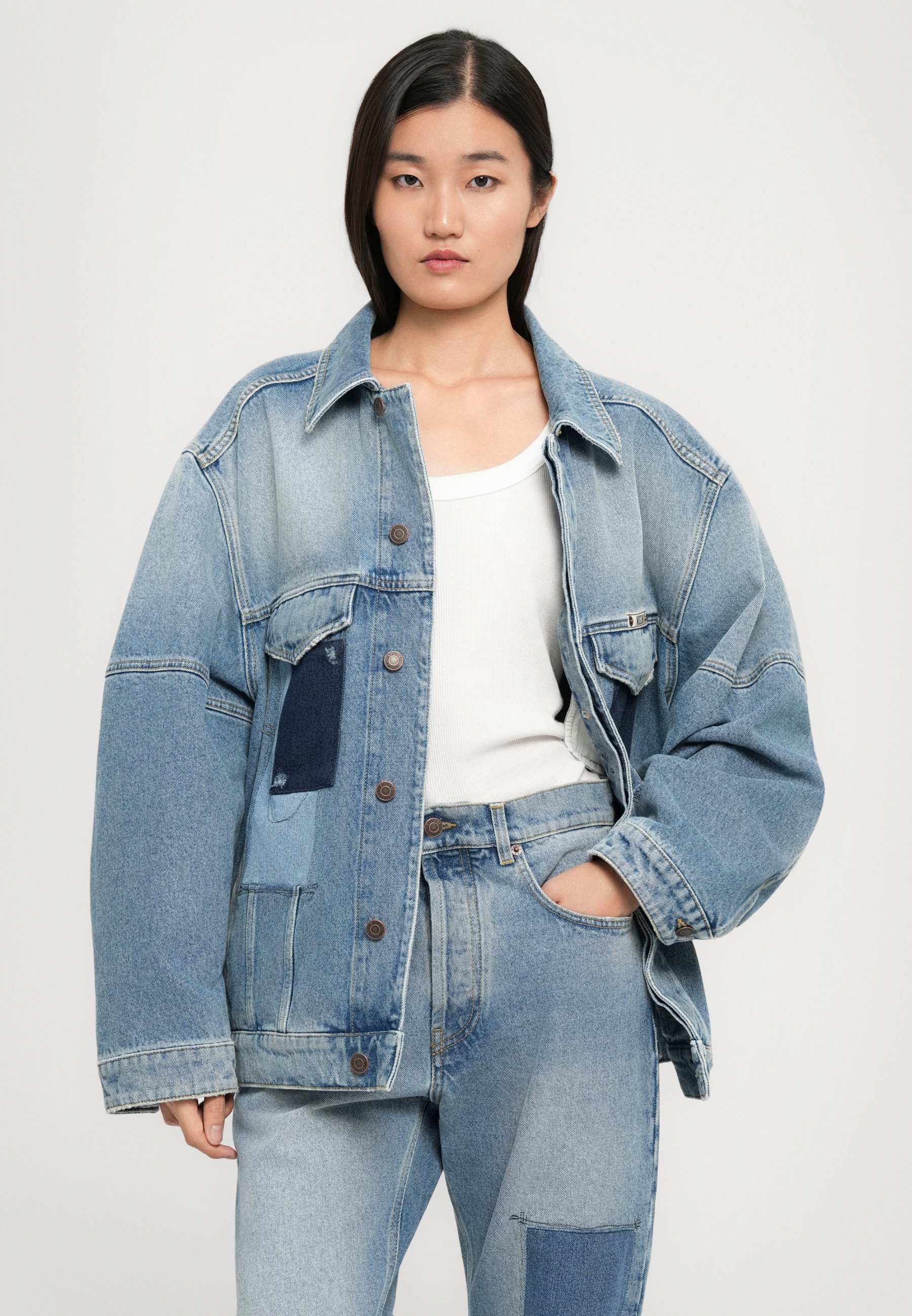 MOSCHINO JAS - Spijkerjas - meerkleurig blauw