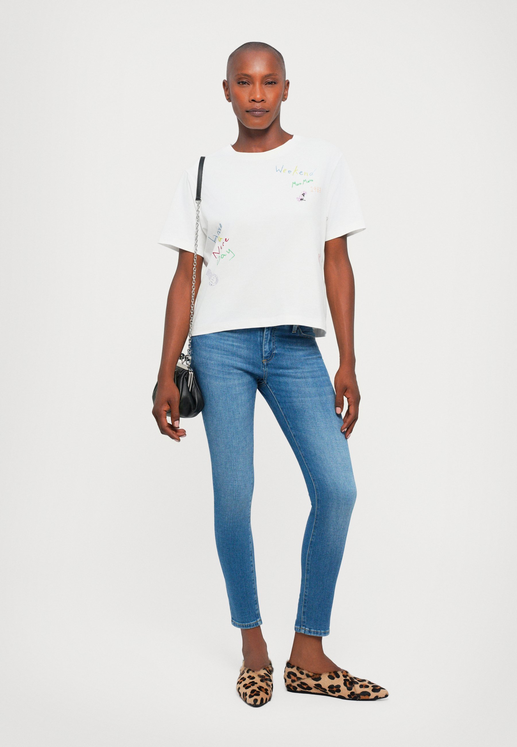 WEEKEND MaxMara ACLINE - T-shirt met print - bianco