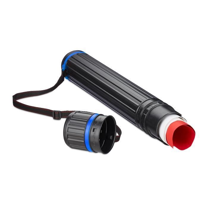 Transport tube - A0 - Black - Expandable - Secure - Unisex