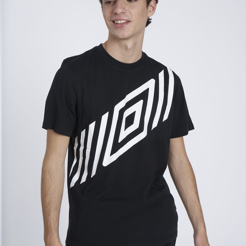  T-shirt graphique Umbro Fw Diamond Sash noir