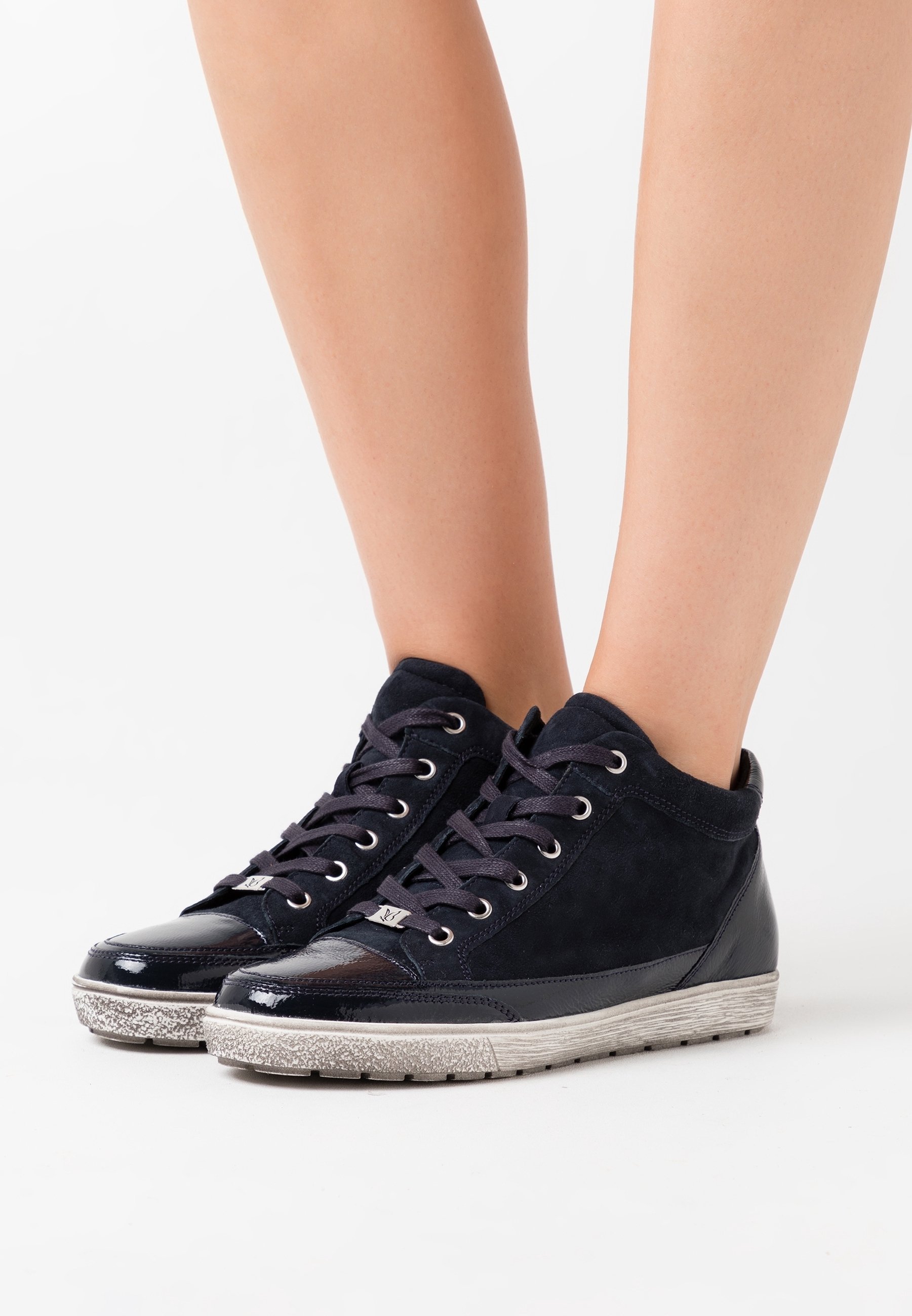 Caprice hoge sneakers - donkerblauw