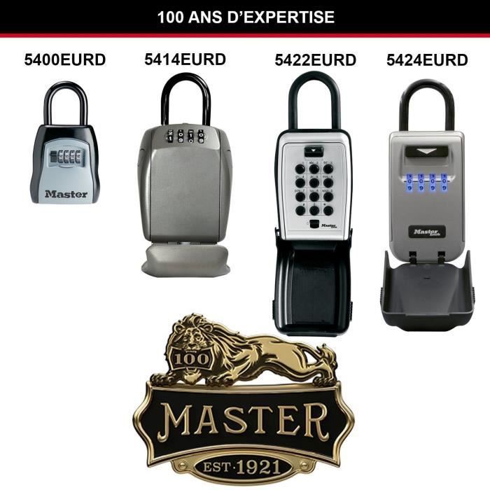Cofre para chaves seguro - MASTER LOCK - 5400 EUR - Tamanho médio - Com cadeado - Select Access. Compartilhe suas chaves com segurança.