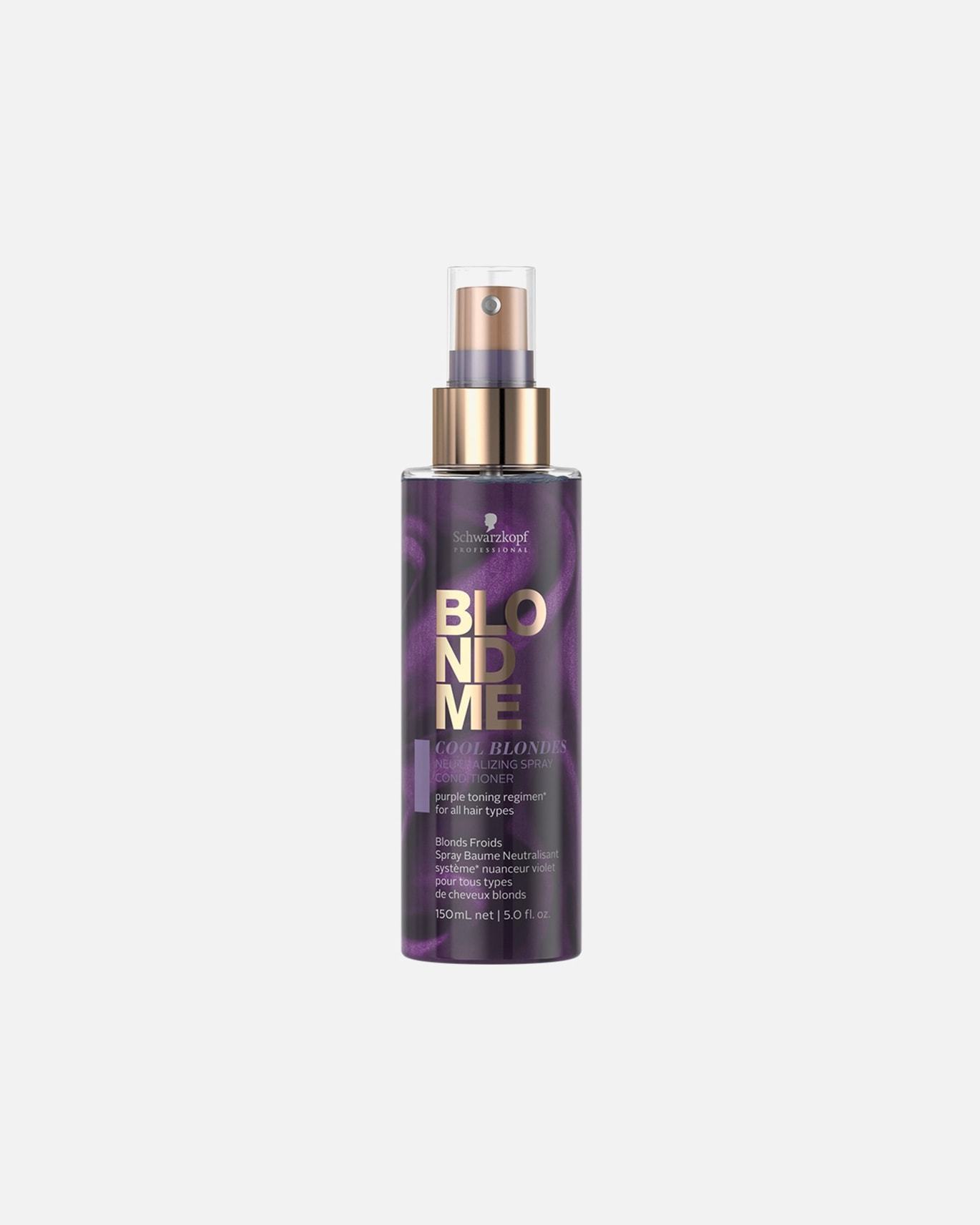 Schwarzkopf Professional BLONDME Cool Blondes neutralizuojantis purškiklis nenuplaunamiems plaukams, 150 ml