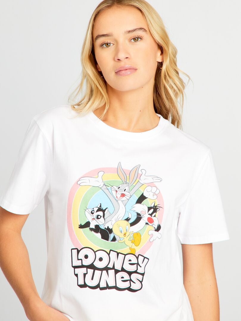 Pyjama met 'Looney Tunes' print - 2-delig - GEEL