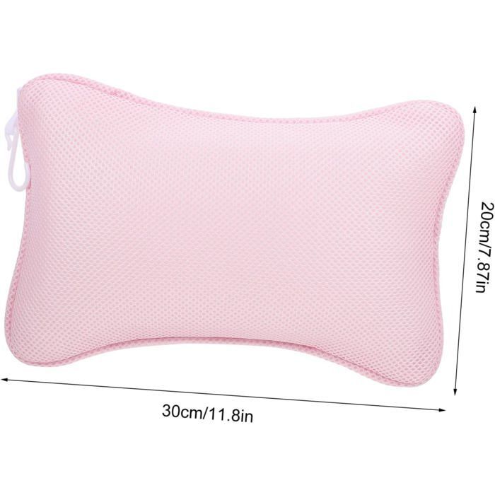 Cuscino da bagno gonfiabile in rete, accessorio spa per il supporto della testa e il relax.