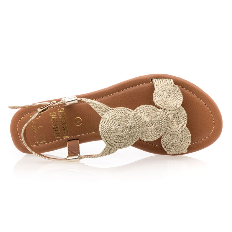 Gelbe Damensandalen / Zehenfreie Schuhe