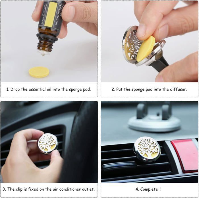 2 ambientadores para coche, repuestos para ambientadores de coche, perfumados con 20 piezas de repuesto sin tratar.