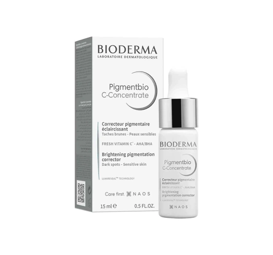 Bioderma Pigmentbio C-Concentrate rozjaśniający koncentrat z witaminą C na przebarwienia 15 ml