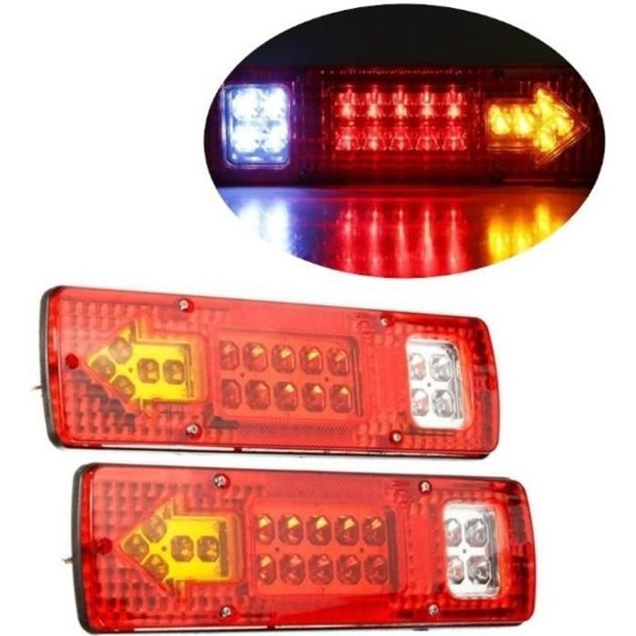 luces traseras LED de 12 V para camión, remolque, furgoneta, caravana, autocaravana *19 LED