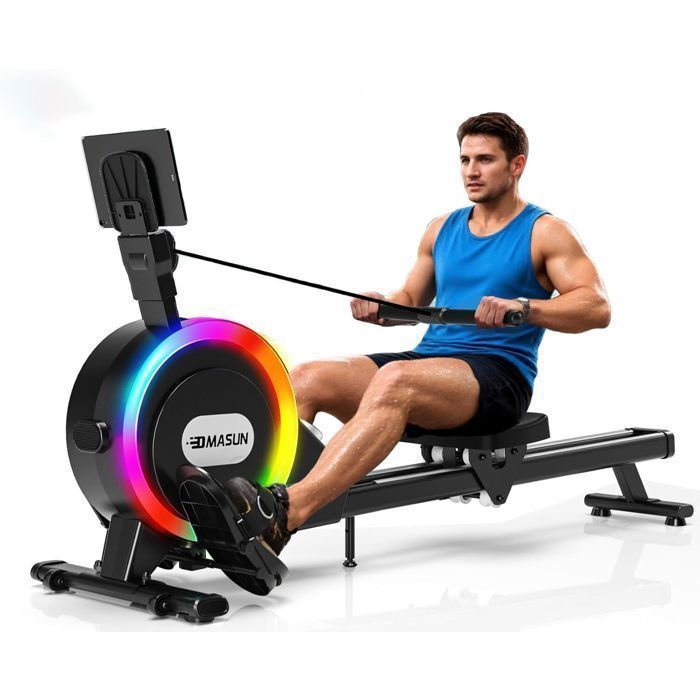 Vogatore da interno - DMASUN - Illuminazione RGB intelligente - Elettromagnetico - 32 livelli di resistenza - MAX 160 kg