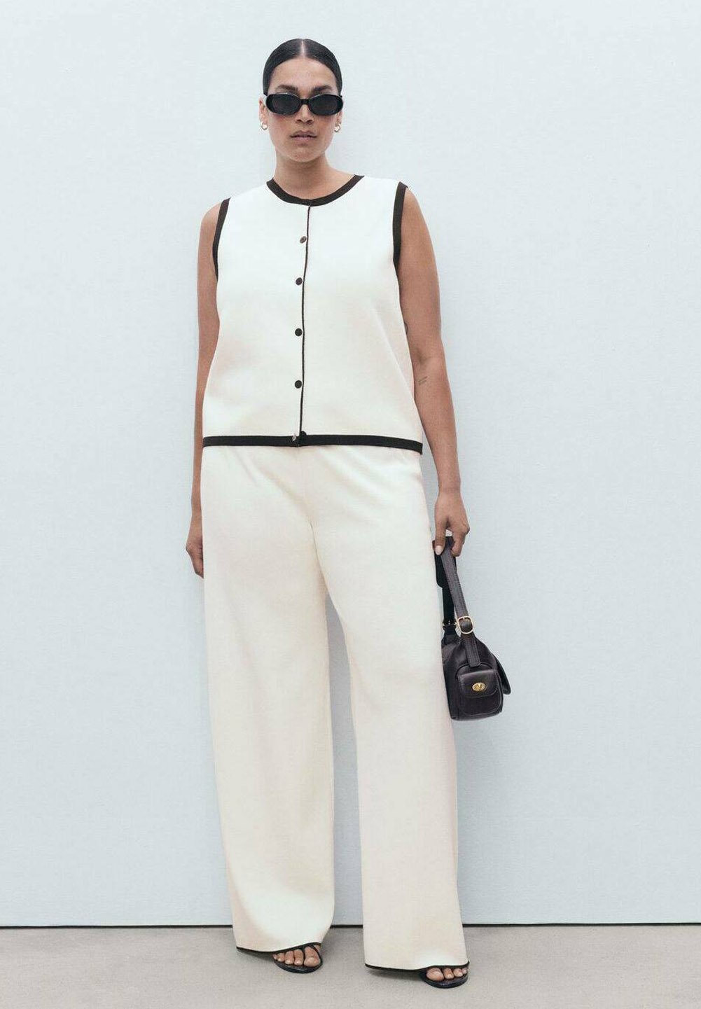 Gilet Mango - bianco sporco