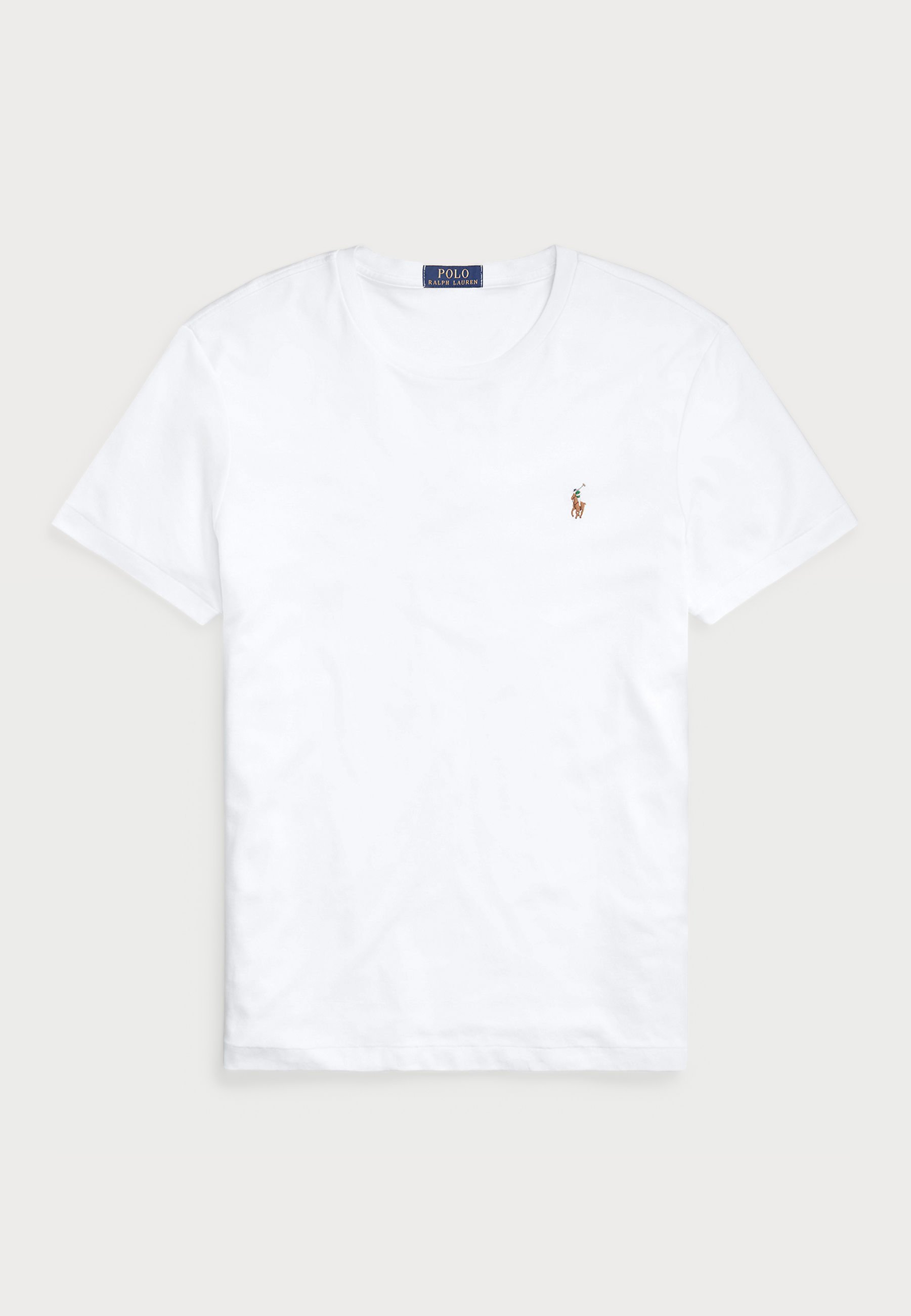 Polo Ralph Lauren T-shirt CUSTOM SLIM FIT in morbido cotone - T-shirt basic - bianca