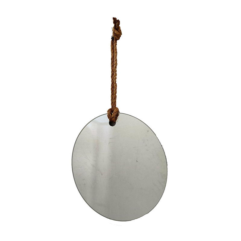 Hjemmespeil ø 30 cm med tauoppheng