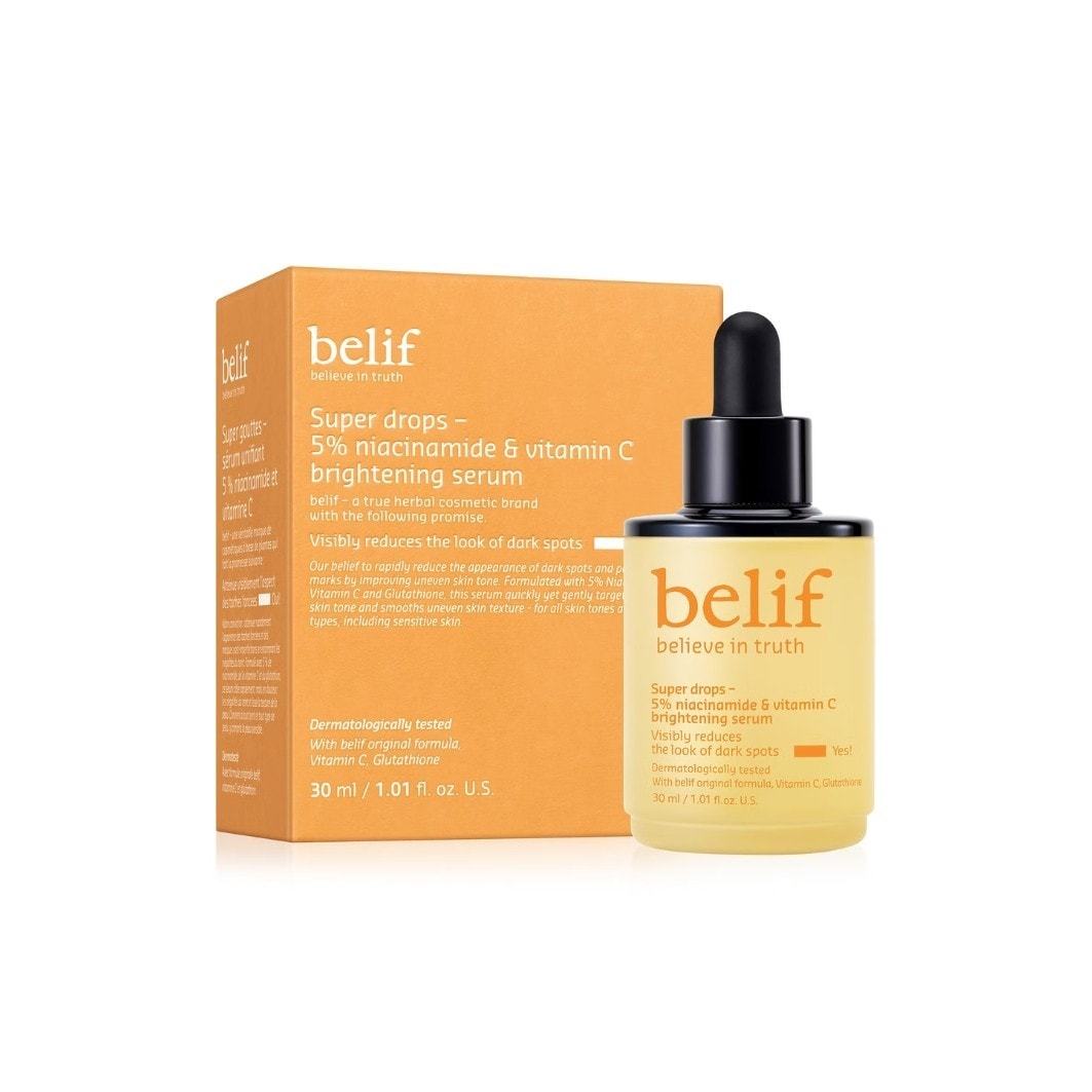 Belif Vitamin C Serum Aqua Bomb Super Drops – vitaC tonizējošs serums – 30 ml