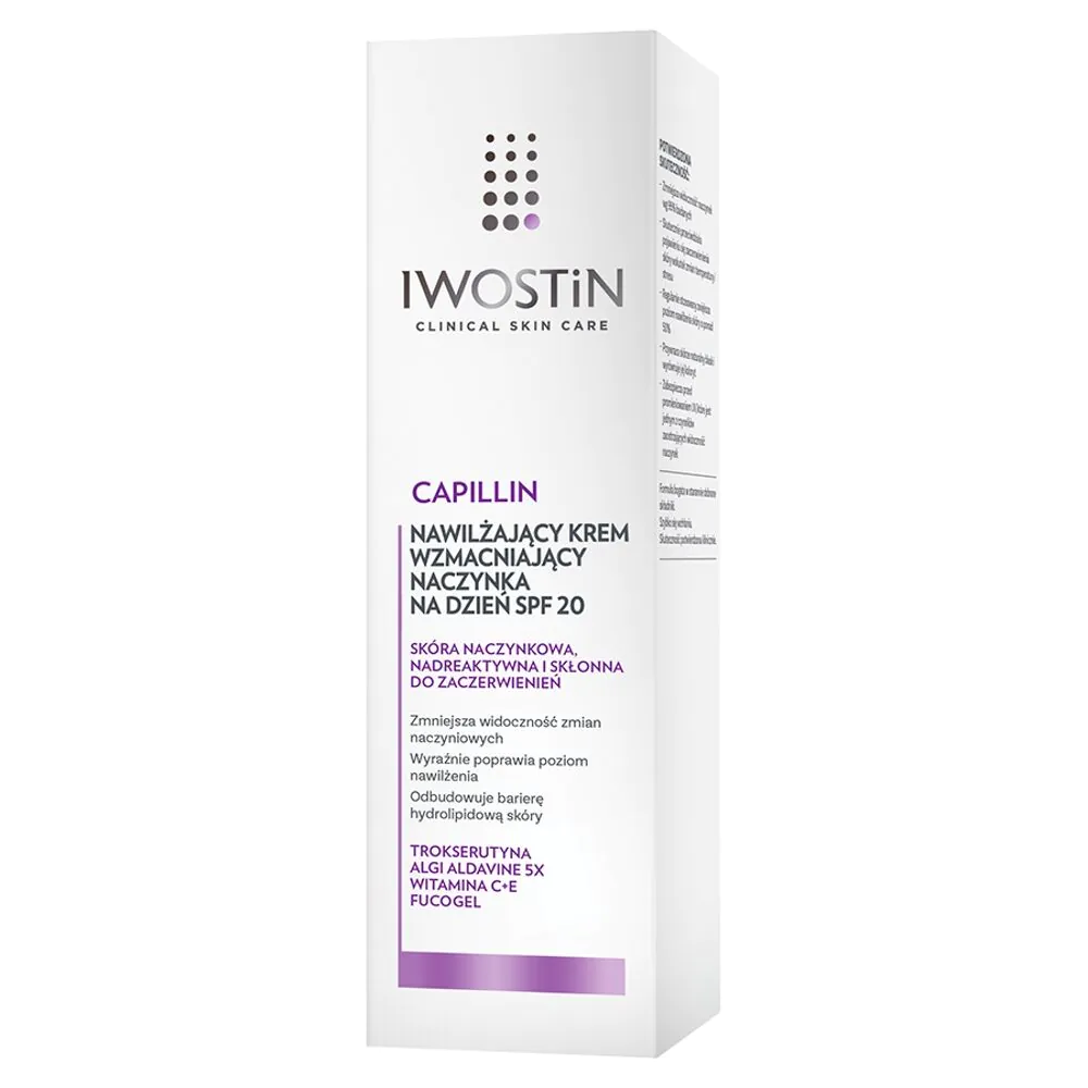 Iwostin Capillin Wzmacniajacy krem na naczynka SPF 20, Lekka konsystencja