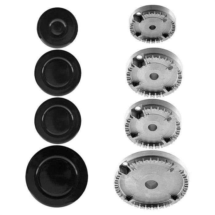 Couronne de BrûLeur Universelle Capuchon de Flamme Four CuisinièRe Gaz pour CDA, Couronne de Capuchon de BrûLeur de Flamme S'Adapte