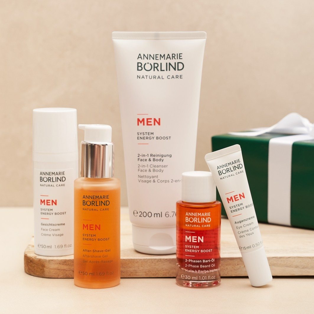 ANNEMARIE BÖRLIND Čistilni gel MEN SYSTEM ENERGY BOOST 2 v 1 čistilo za obraz in telo - 200 ml