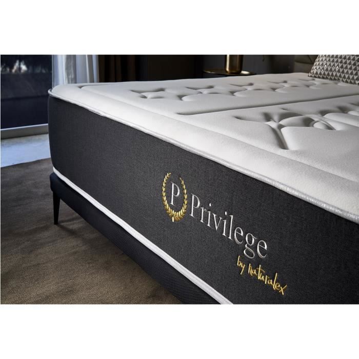 Matelas Naturalex Privilège 160x200 cm - Mousse HR et Blue Latex - Mémoire de forme - 7 zones