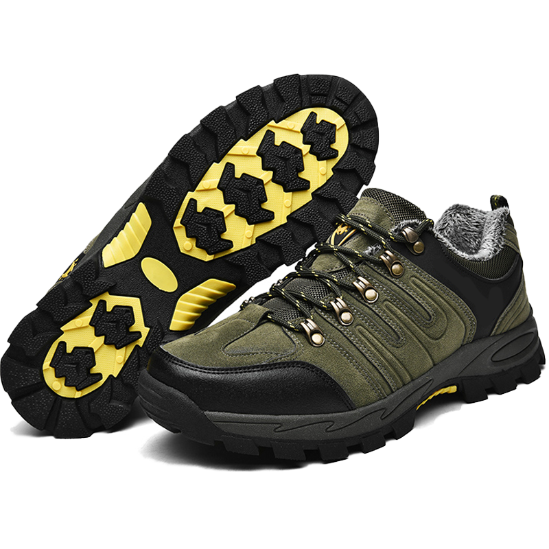 Zapatillas de senderismo para hombre, antideslizantes, para escalada, para caminar al aire libre en invierno, cómodas, tallas grandes, de algodón, envío rápido y gratuito.