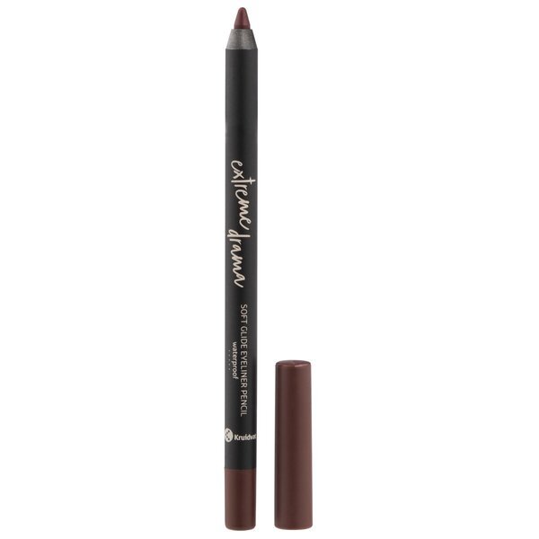 Kruidvat Extreme Drama 025 Auburn Brown Soft Glide vodootporna olovka za oči 1,2 g