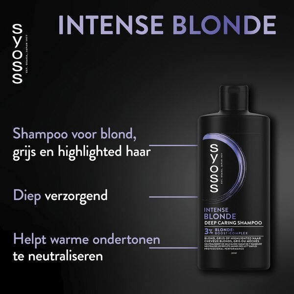 Syoss šampon za blond in srebrno vijolično barvo<br>440ml
