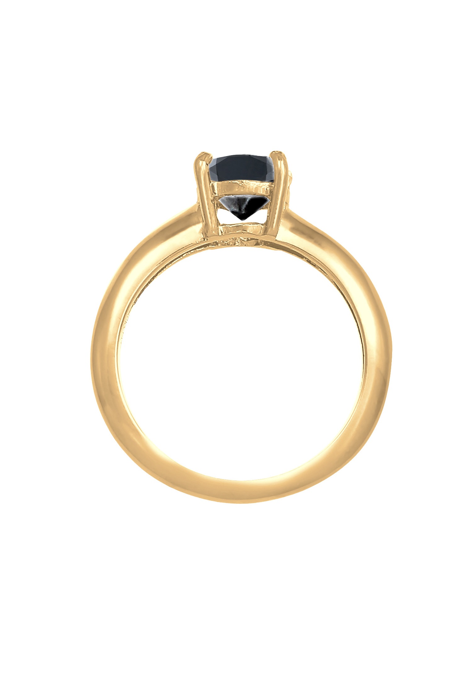 Elli Femmes Solitaire Classique avec cristal de zirconium en argent sterling 925