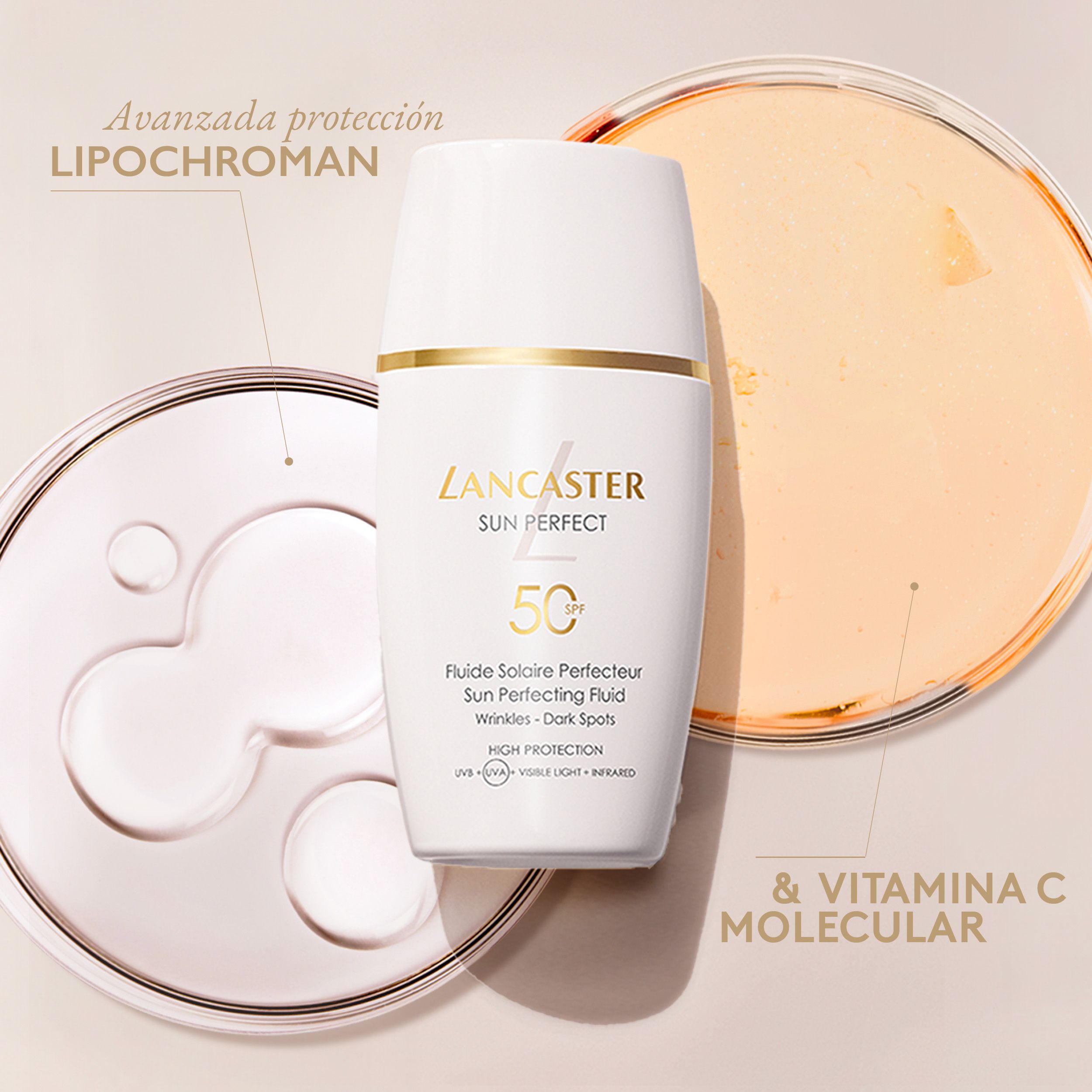 Sun Perfecting Fluid krema za lice sa zaštitnim faktorom 50 Luksuzna kozmetika