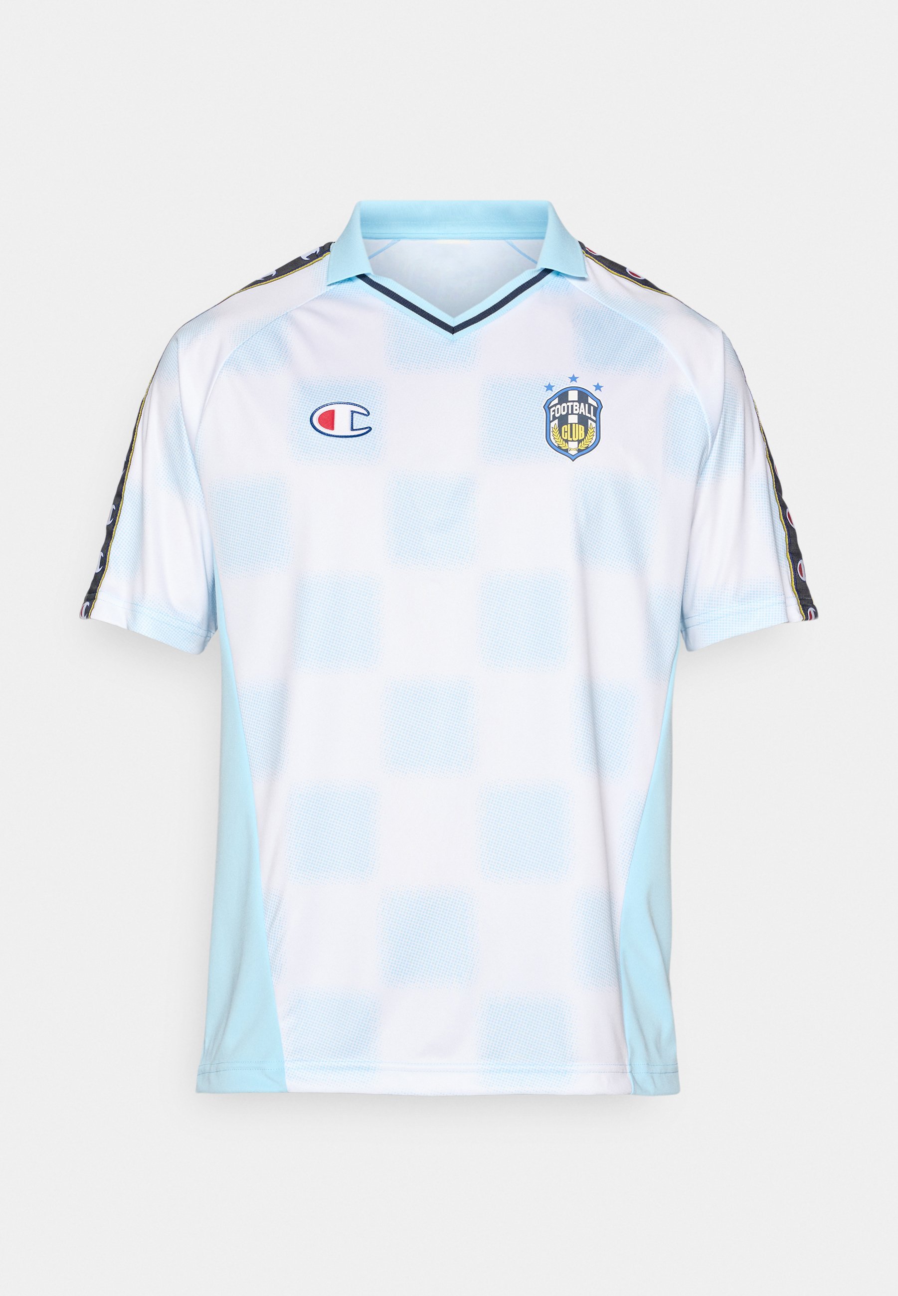 Champion SPORTS HERITAGE FOOTBALL - T-shirt met print - lichtblauw
