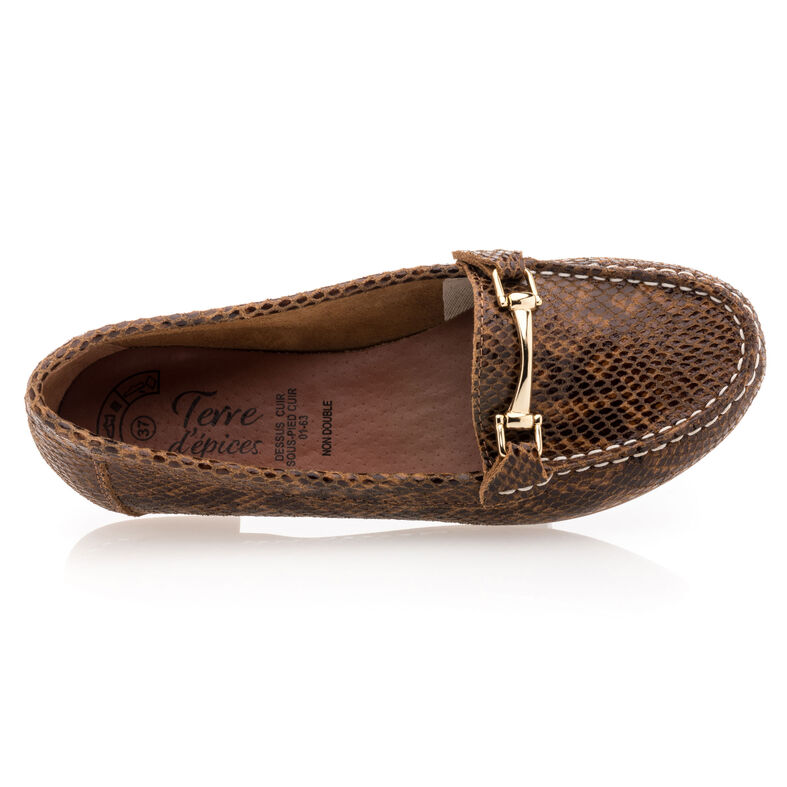 Brune loafers/båtsko til dame