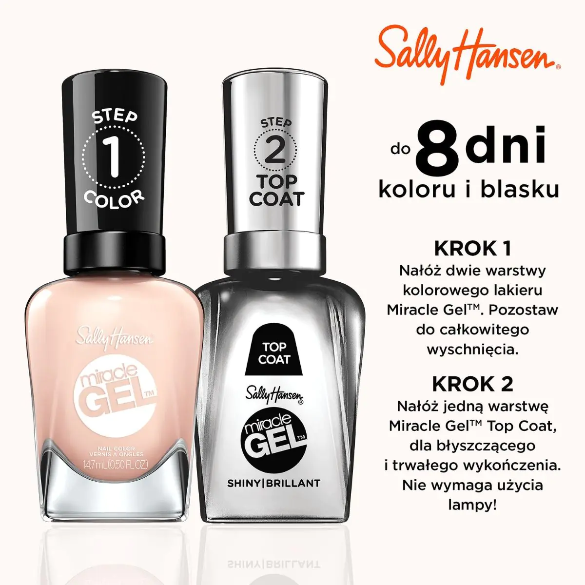 Sally Hansen Miracle Gel Lakier do paznokci, 187