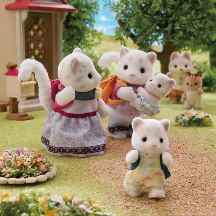 Miniatuurfiguurtjes - SYLVANIAN FAMILIES - De Sneeuwluipaardfamilie - Geschikt voor kinderen vanaf 3 jaar