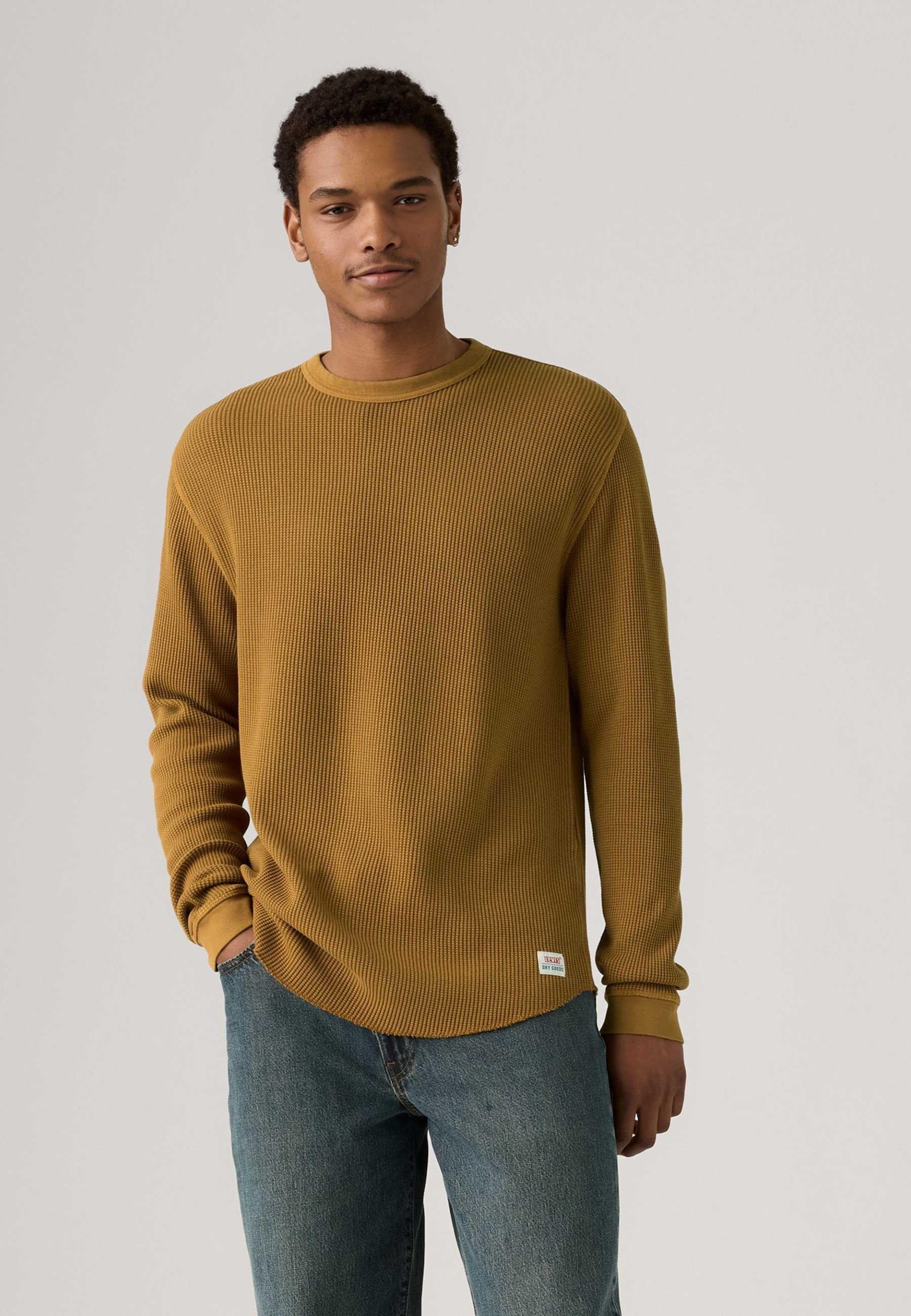 T-shirt termica Levi's® - Maglione - tinta in capo marrone dorato