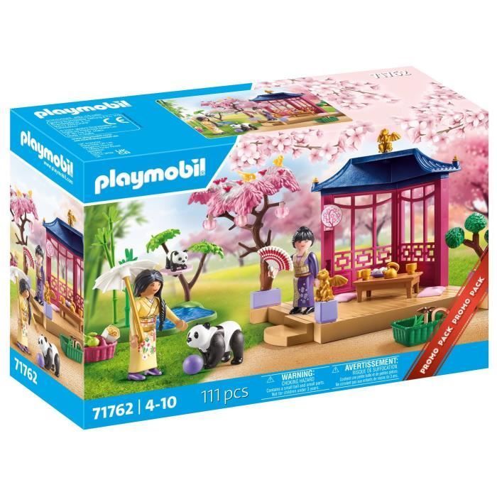 PLAYMOBIL 71762 Asian Garden with two figures and pandas, Promo pack, 111 pieces, Ages 4+