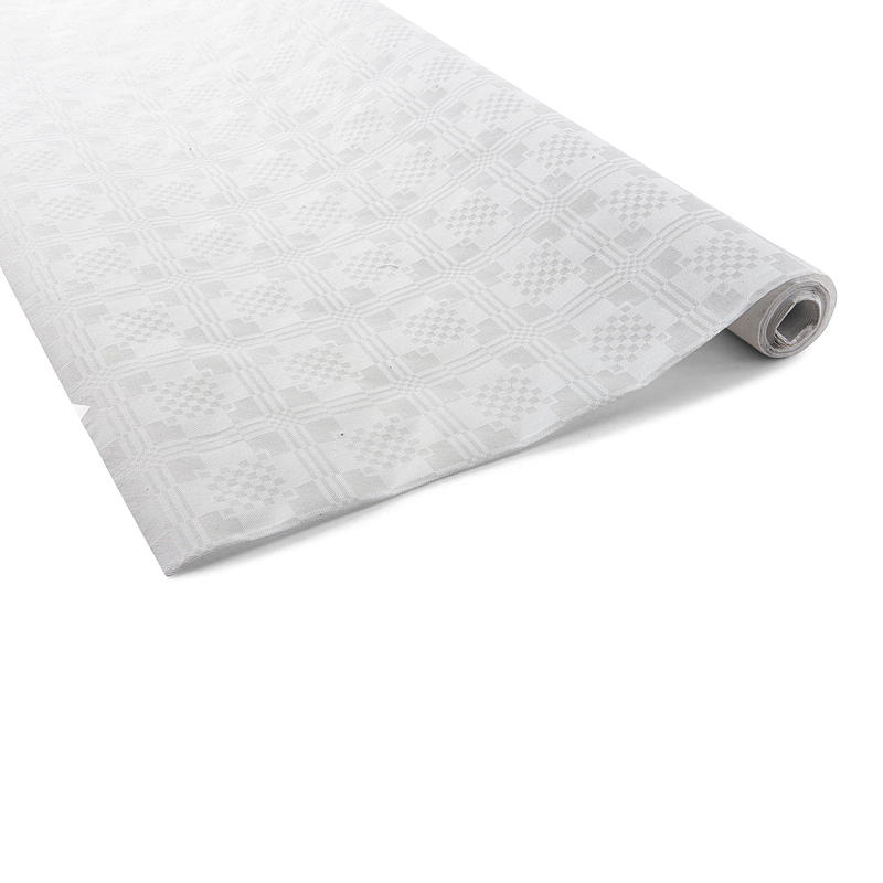 Quick Paper-duk 6 m, hvit damask