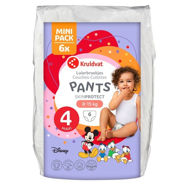 Kruidvat veličina 4 Maxi pelene hlačice Minipack<br>mt 4 (8-15 kg), 6 komada