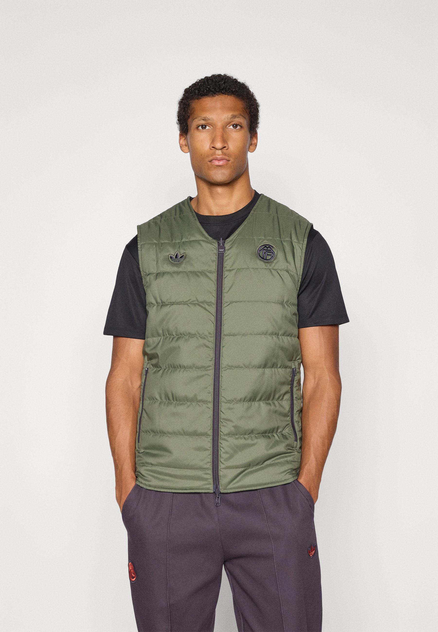 adidas Originals FC BAYERN MUNICH ICON VESTE - Gilet - noir aurore/vert de base
