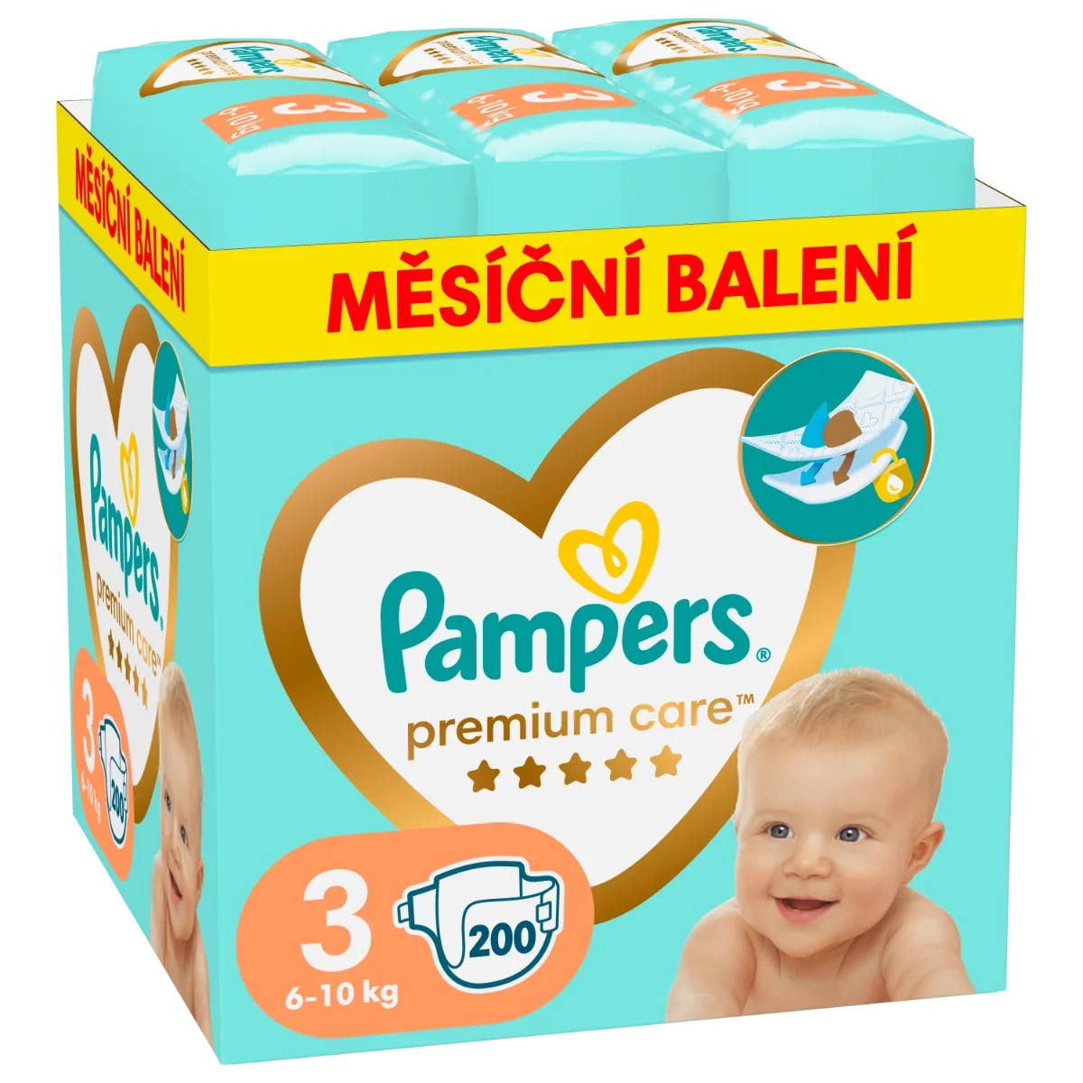PAMPERS Pampers Premium Care 3 x 200 6-10 kg