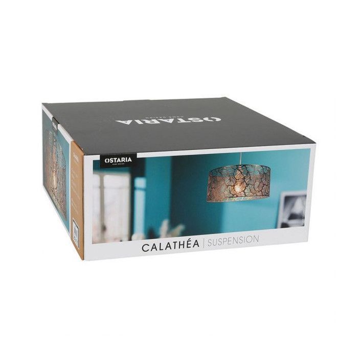 Calathea gouden opengewerkte metalen hanglamp Ostaria